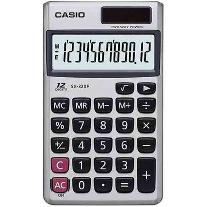 Casio SX-320P-W Basic Calculator